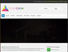 Tablet Screenshot of prismcash.com